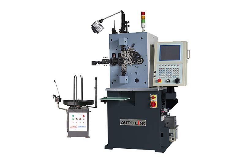 Máquina enroladora de molas de 4 eixos